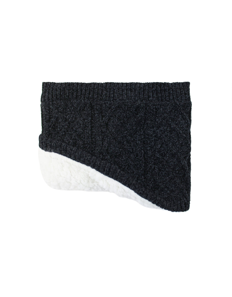The Ivy Black Chenille Snood