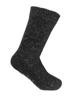 The Margot Slipper Sock - Black/Silver Lurex
