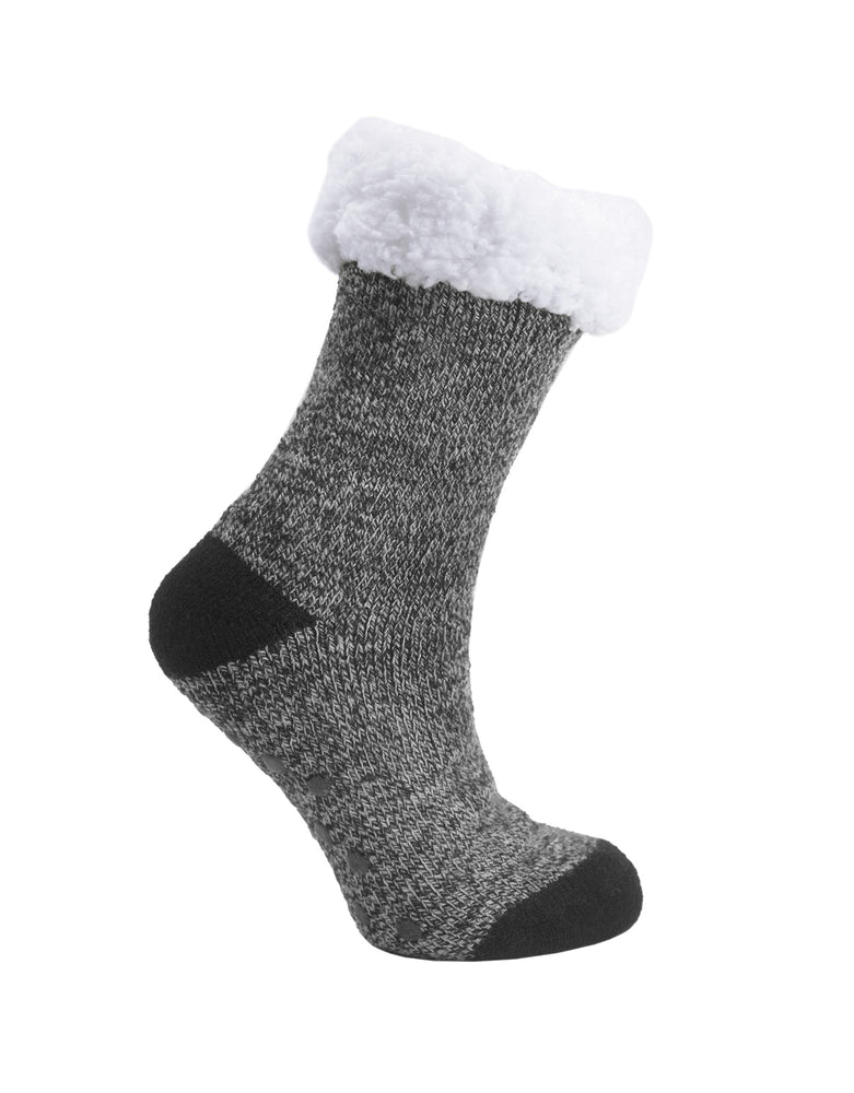 The Sherpa Trimmed Thermal Boot Sock - Black