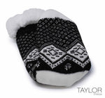Taylor Slipper Sock Black